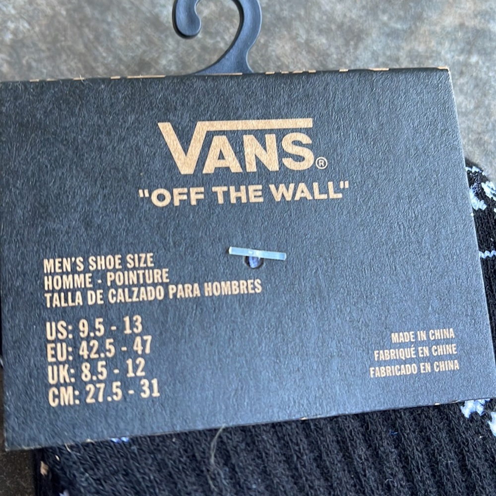 VANS “Off The Wall” Men’s socks "Thank you. Have a nice day" - Picture 2 of 11